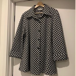 LAST CHANCE: Black and White Jacket Top